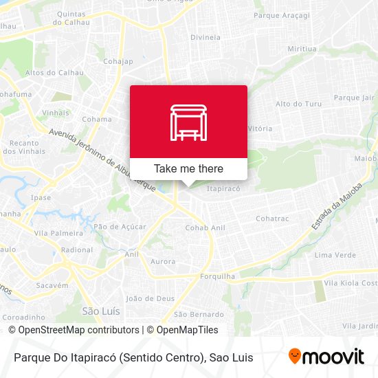Parque Do Itapiracó (Sentido Centro) map