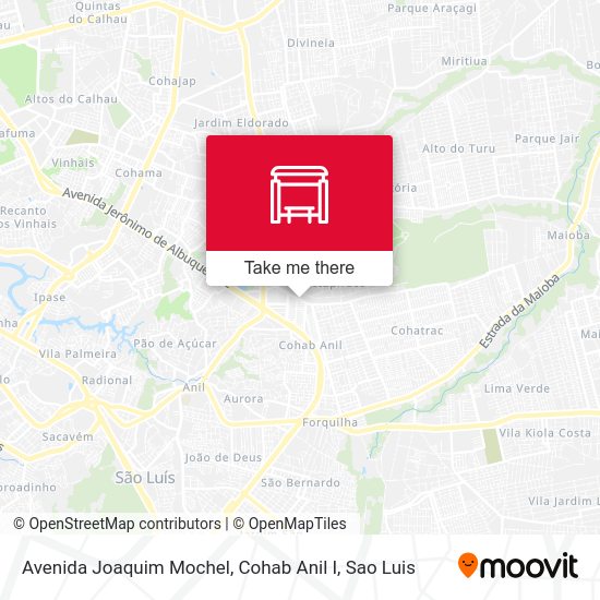 Avenida Joaquim Mochel, Cohab Anil I map