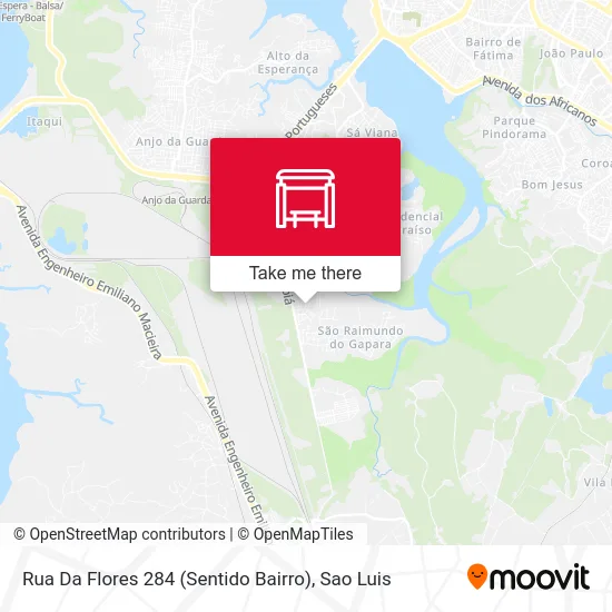 Rua Da Flores 284 (Sentido Bairro) map