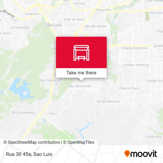 Rua 30 45a map