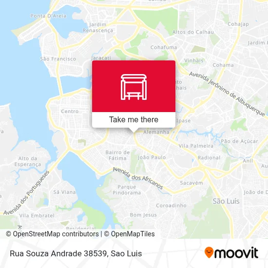 Rua Souza Andrade 38539 map
