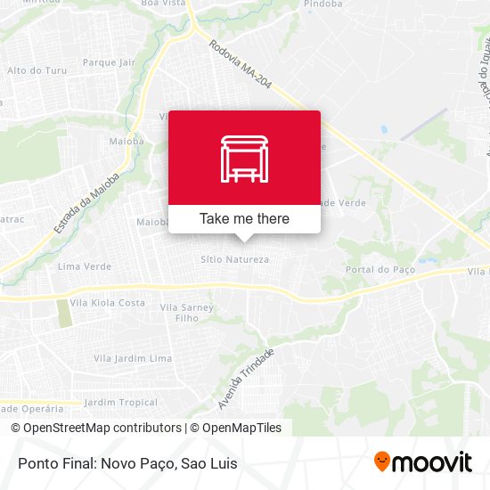 Ponto Final: Novo Paço map