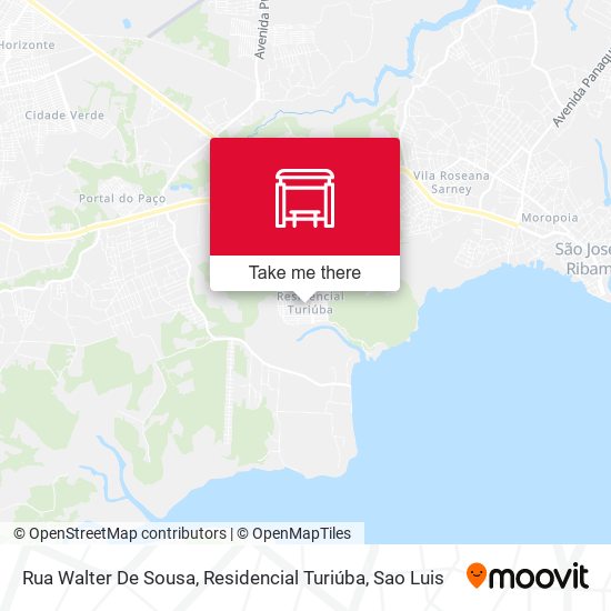 Rua Walter De Sousa, Residencial Turiúba map
