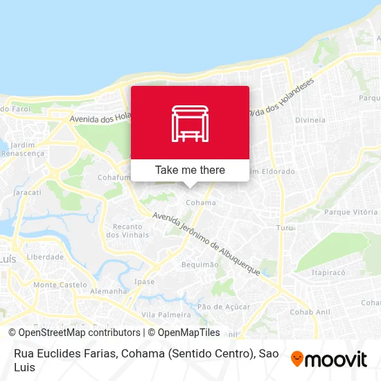 Rua Euclides Farias, Cohama (Sentido Centro) map
