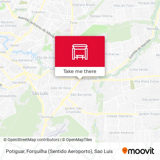 Potiguar, Forquilha (Sentido Aeroporto) map