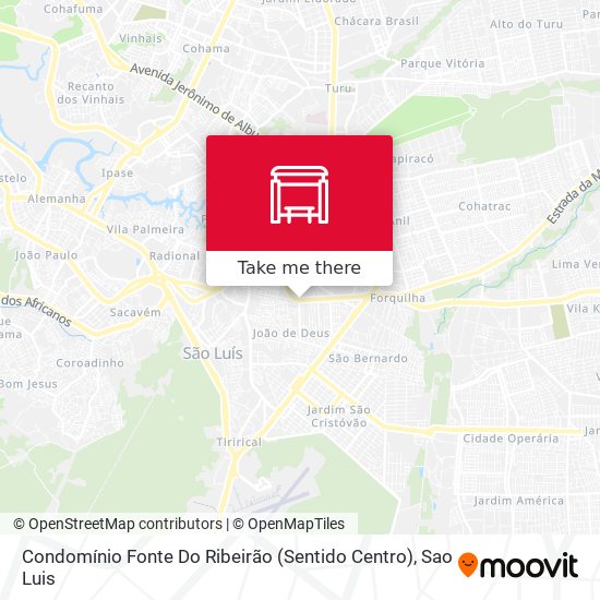 Condomínio Fonte Do Ribeirão (Sentido Centro) map