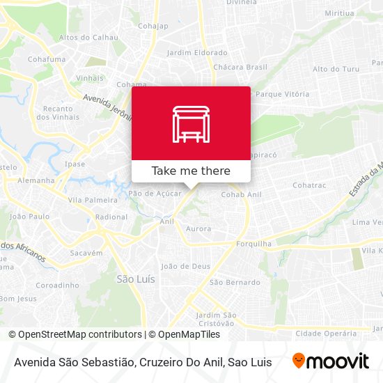 Avenida São Sebastião, Cruzeiro Do Anil map