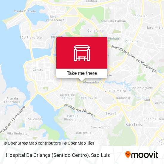 Hospital Da Criança (Sentido Centro) map