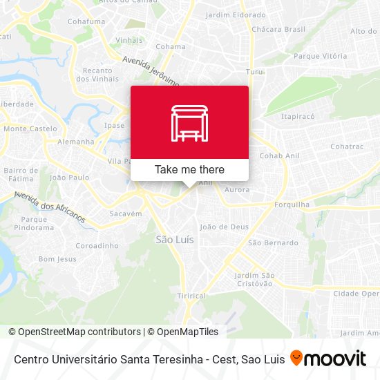 Centro Universitário Santa Teresinha - Cest map