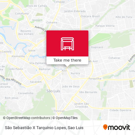São Sebastião X Tarquínio Lopes map