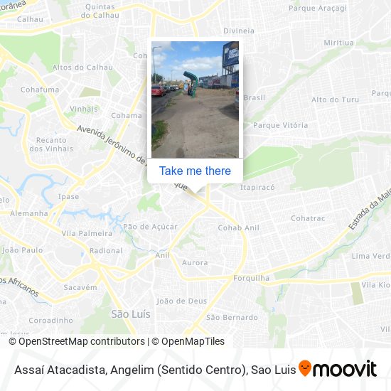 Assaí Atacadista, Angelim (Sentido Centro) map