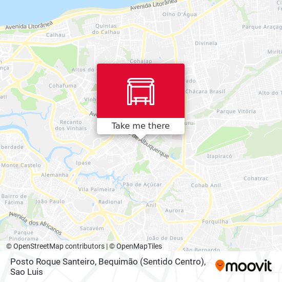 Posto Roque Santeiro, Bequimão (Sentido Centro) map