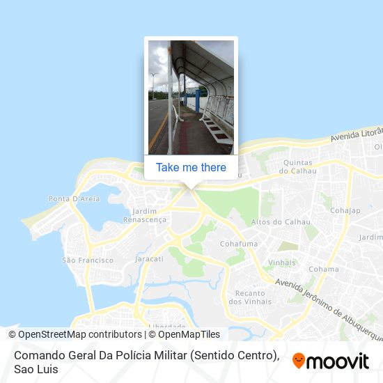 Mapa Comando Geral Da Polícia Militar (Sentido Centro)