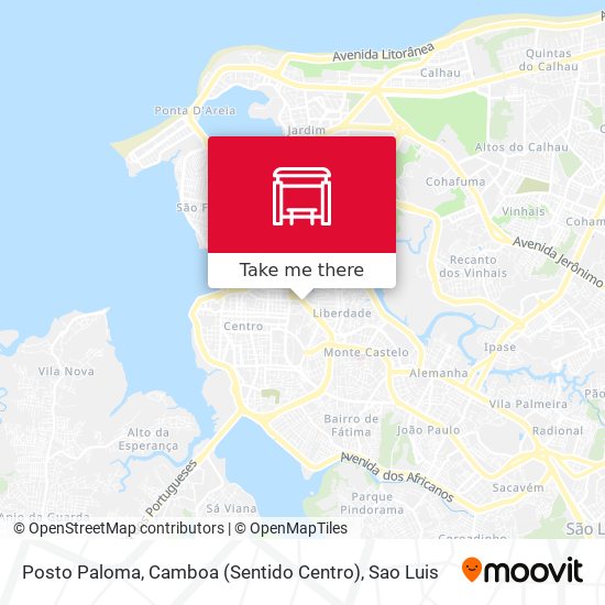 Posto Paloma, Camboa (Sentido Centro) map