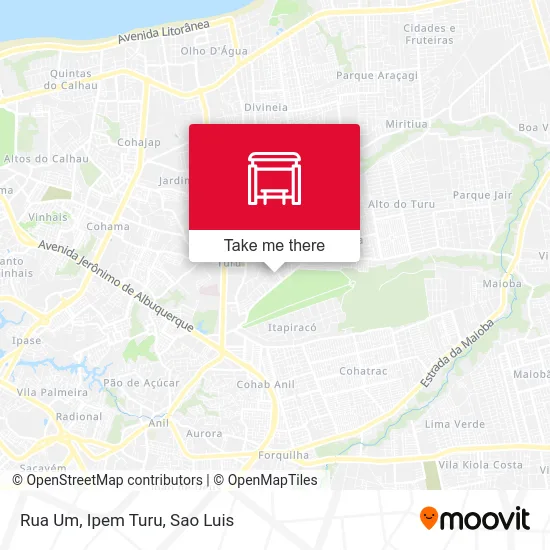 Rua Um, Ipem Turu map