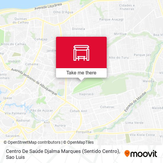 Centro De Saúde Djalma Marques (Sentido Centro) map