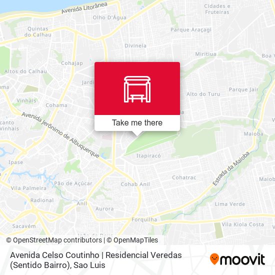 Avenida Celso Coutinho | Residencial Veredas (Sentido Bairro) map