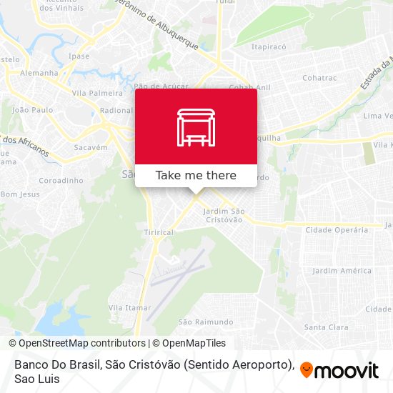 Banco Do Brasil, São Cristóvão (Sentido Aeroporto) map