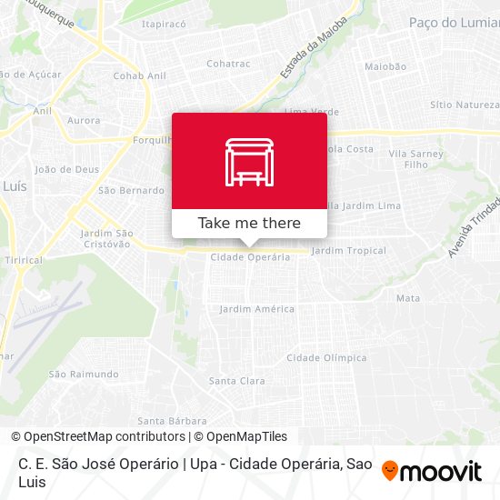 C. E. São José Operário | Upa - Cidade Operária map