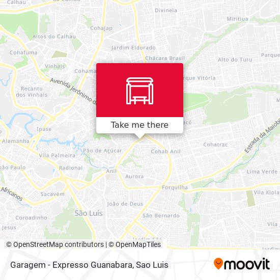 Garagem - Expresso Guanabara map