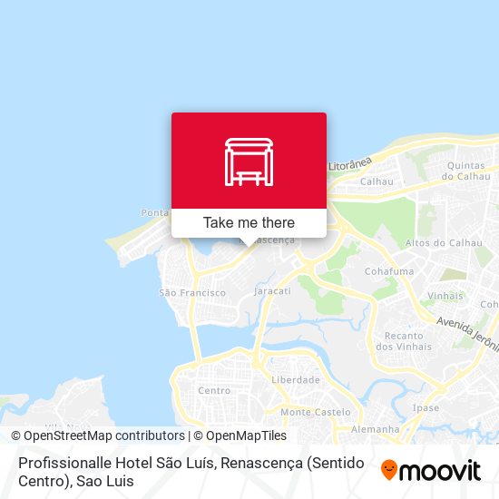 Profissionalle Hotel São Luís, Renascença (Sentido Centro) map