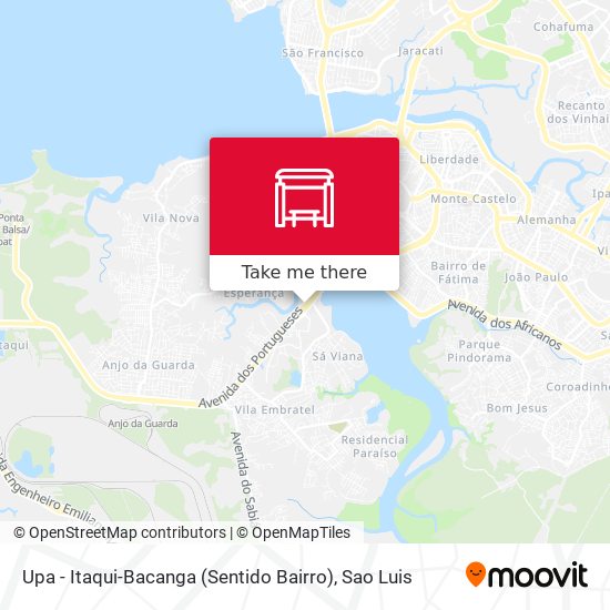 Upa - Itaqui-Bacanga (Sentido Bairro) map