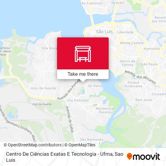 Centro De Ciências Exatas E Tecnologia - Ufma map