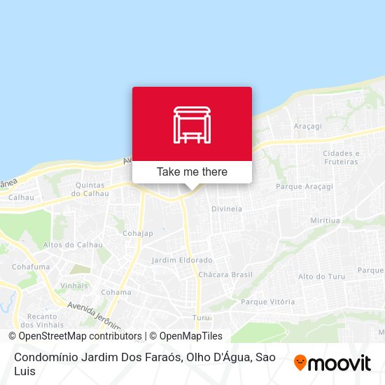 Condomínio Jardim Dos Faraós, Olho D'Água map