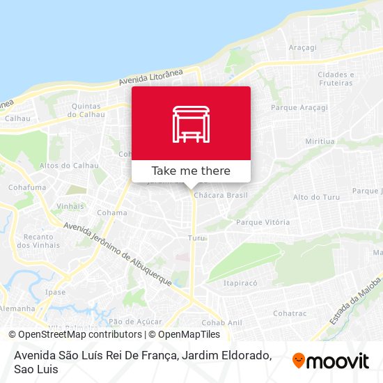 Avenida São Luís Rei De França, Jardim Eldorado map