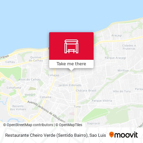 Mapa Restaurante Cheiro Verde (Sentido Bairro)