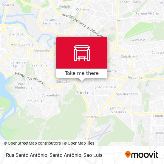 Rua Santo Antônio, Santo Antônio map