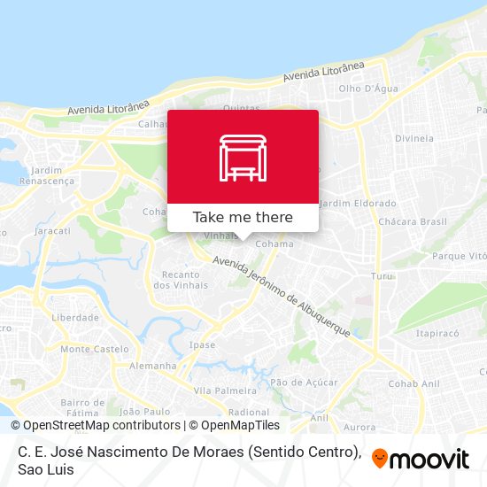 C. E. José Nascimento De Moraes (Sentido Centro) map