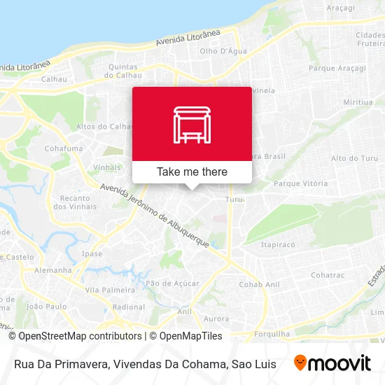 Rua Da Primavera, Vivendas Da Cohama map