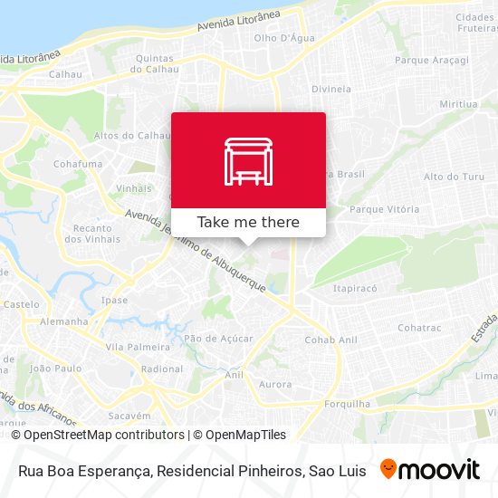 Rua Boa Esperança, Residencial Pinheiros map