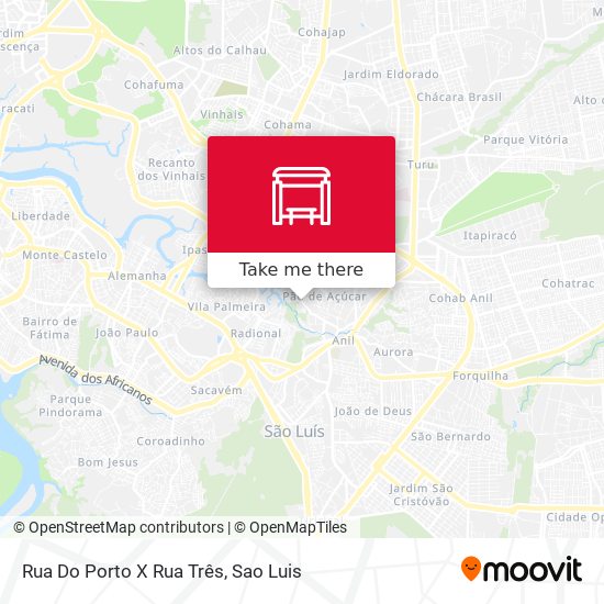 Rua Do Porto X Rua Três map
