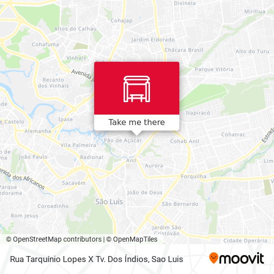 Rua Tarquínio Lopes X Tv. Dos Índios map
