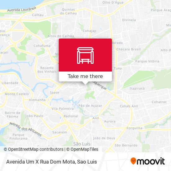 Avenida Um X Rua Dom Mota map