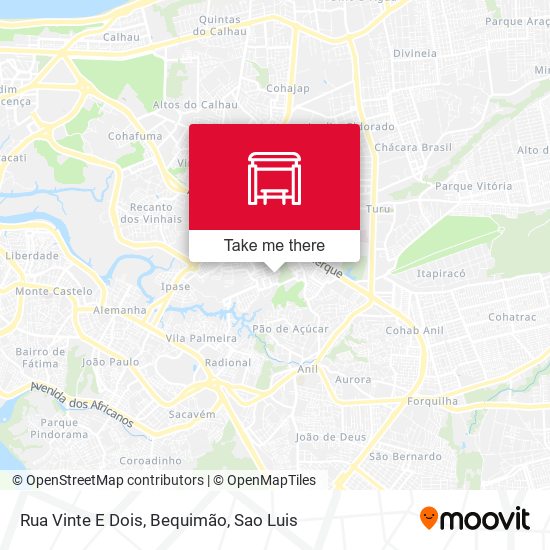 Rua Vinte E Dois, Bequimão map