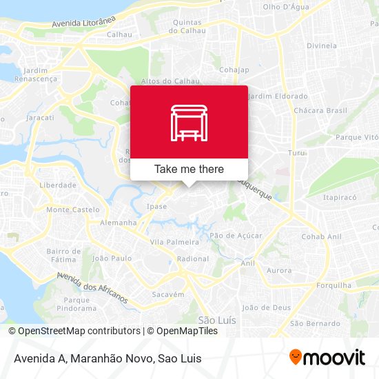 Avenida A, Maranhão Novo map