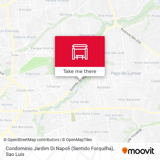 Mapa Condomínio Jardim Di Napoli (Sentido Forquilha)