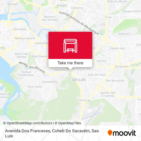 Avenida Dos Franceses, Coheb Do Sacavém map