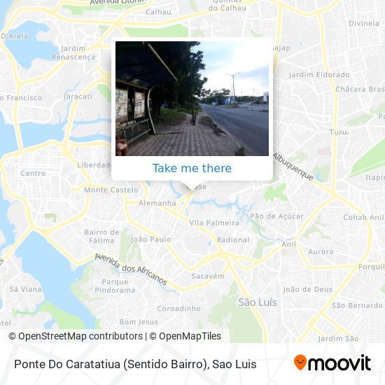 Ponte Do Caratatiua (Sentido Bairro) map