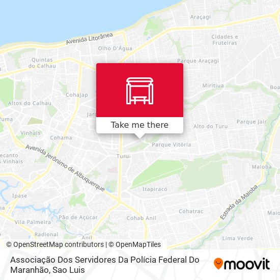 Associação Dos Servidores Da Polícia Federal Do Maranhão map