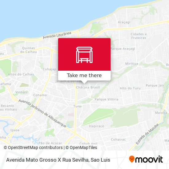 Avenida Mato Grosso X Rua Sevilha map