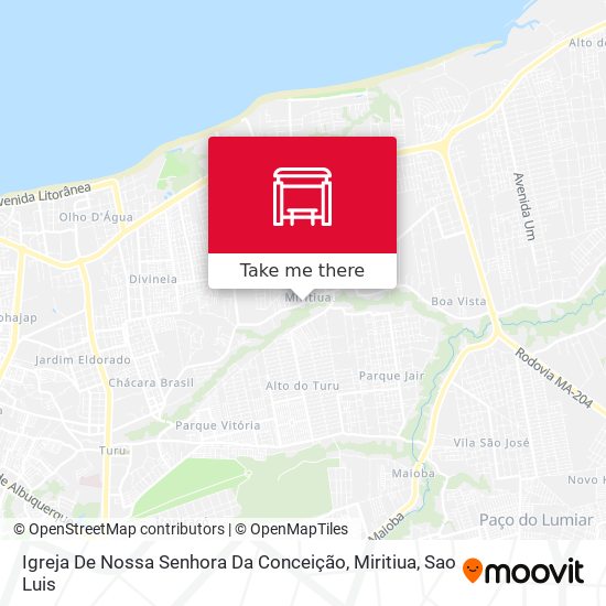 Igreja De Nossa Senhora Da Conceição, Miritiua map