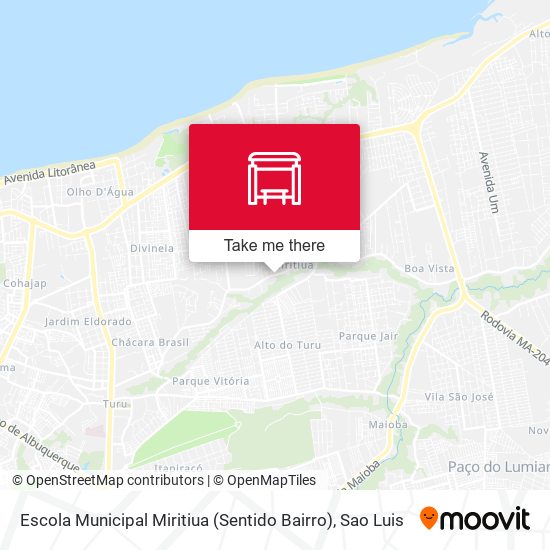 Escola Municipal Miritiua (Sentido Bairro) map