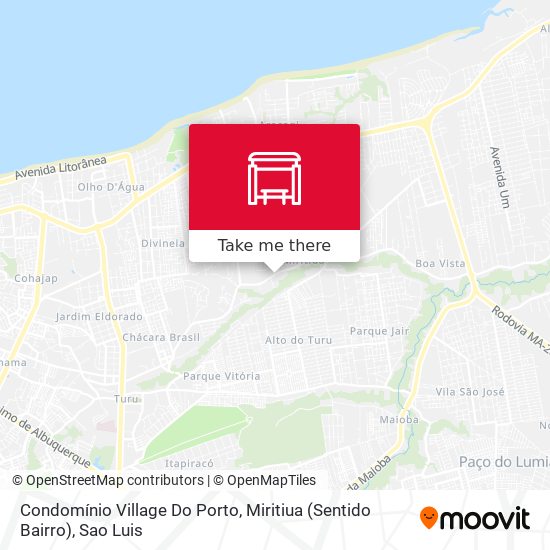 Condomínio Village Do Porto, Miritiua (Sentido Bairro) map