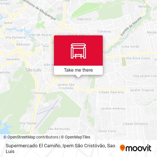 Supermercado El Camiño, Ipem São Cristóvão map