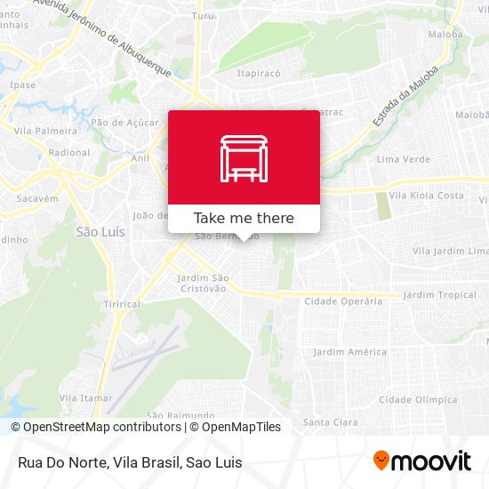 Rua Do Norte, Vila Brasil map