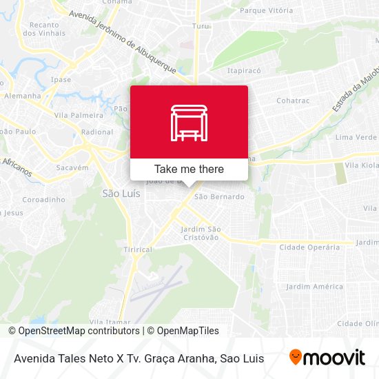 Avenida Tales Neto X Tv. Graça Aranha map